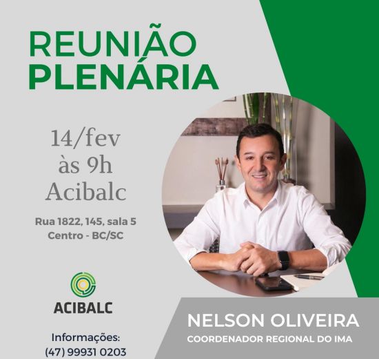 ACIBALC realiza plenária com novo coordenador regional do Instituto do Meio Ambiente (IMA)