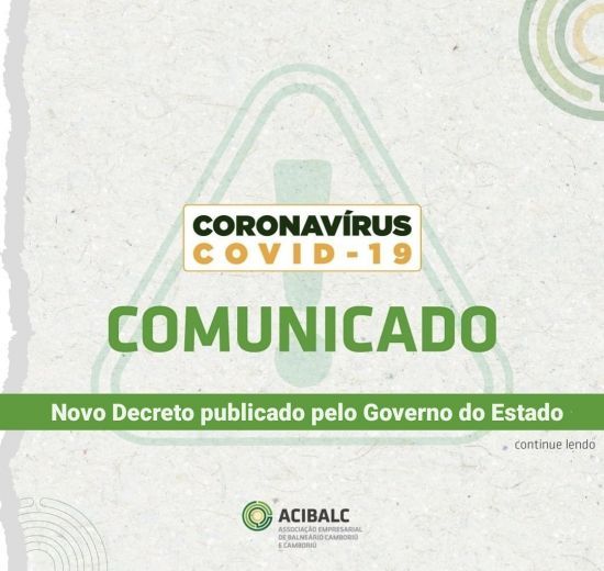 Coronavírus em SC: Governo do Estado decreta novas medidas para enfrentamento à pandemia