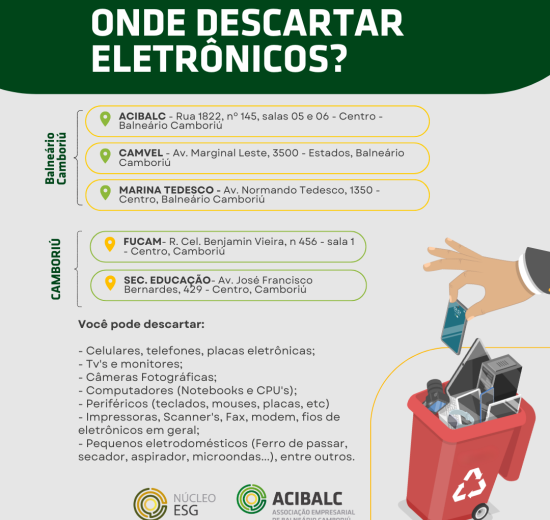 Dê um destino correto ao seu lixo eletrônico! 