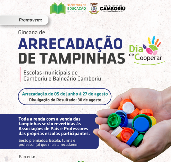 Gincana de tampinhas movimenta escolas de Balneário Camboriú e Camboriú 