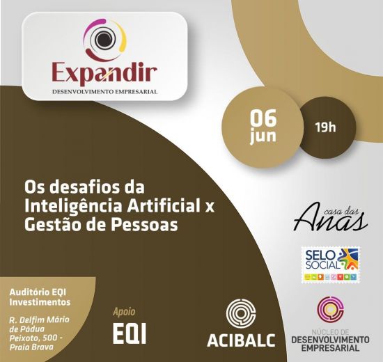 Núcleo da ACIBALC promove evento sobre IA x Gestão de pessoas